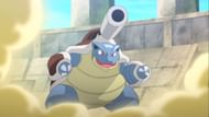 Mega Blastoise as it appears in the anime (Image via The Pokemon Company)